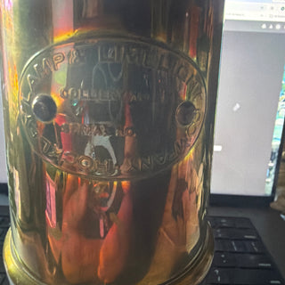 Vintage Brass 'Hookley Lamp & Limelight Company' Miners Lamp