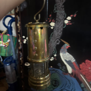 Vintage Brass 'Hookley Lamp & Limelight Company' Miners Lamp
