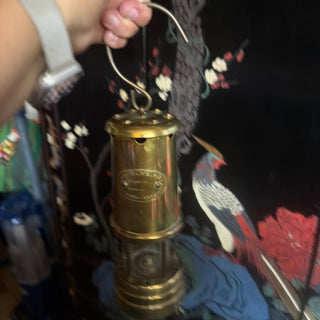 Vintage Brass 'Hookley Lamp & Limelight Company' Miners Lamp