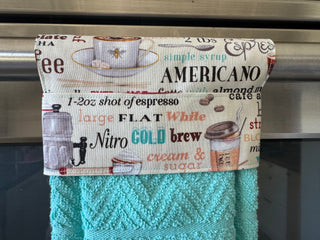 Hanging Kitchen Towel - Coffee