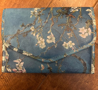 BLUE FLORAL TRAVEL JEWELRY CASE