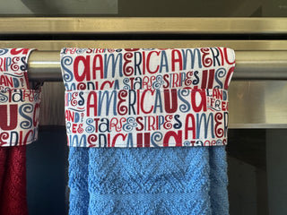 Hanging Kitchen Towel - Stars & Stripes
