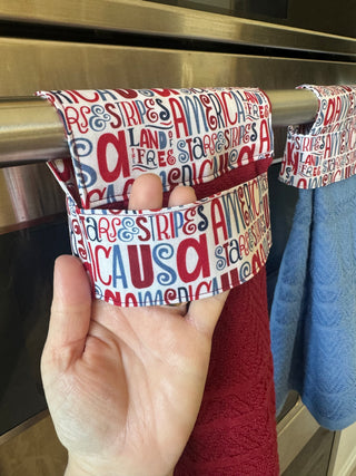 Hanging Kitchen Towel - Stars & Stripes