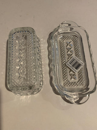 Vntg Anchor H Wexford butter dish w/lid