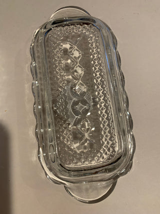 Vntg Anchor H Wexford butter dish w/lid