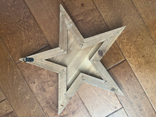 LARGE WHITE WOOD STAR 16.5"