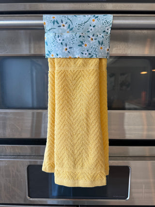 Hanging Kitchen Towel - Yellow Floral