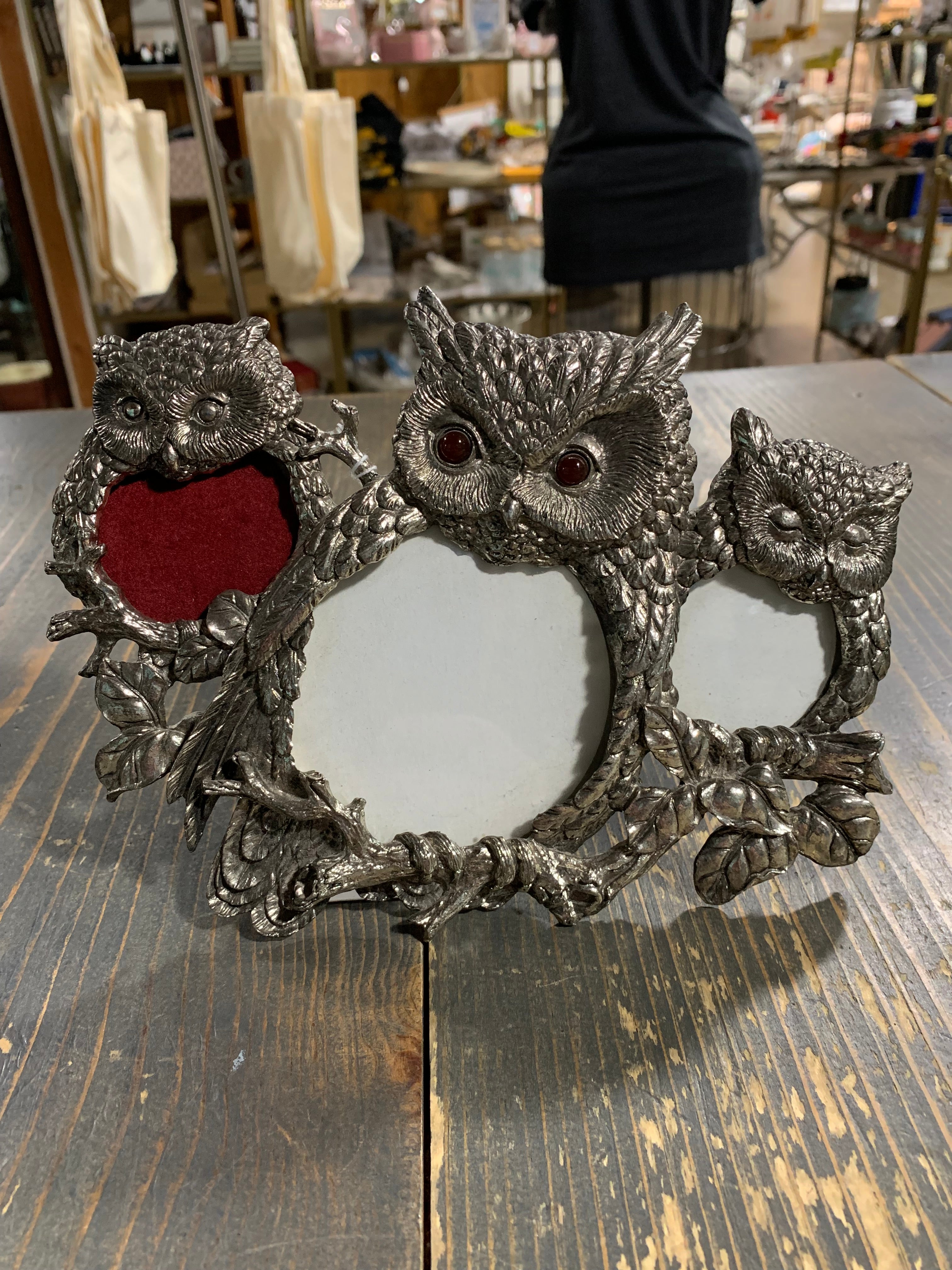 アウルミルズ　owl classic Odr CL-002 Vintage ceramic Arnel's mold owl clock from Ohio Goodwill