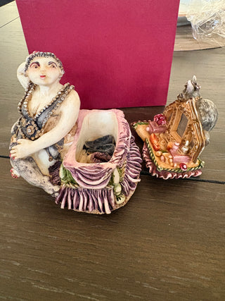 Harmony Kingdom Clair de Lune "Josephine & Cat" ltd. ed. 4" tall