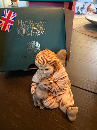 Harmony Kingdom "Adoreé" angel girl trinket box 2.75"