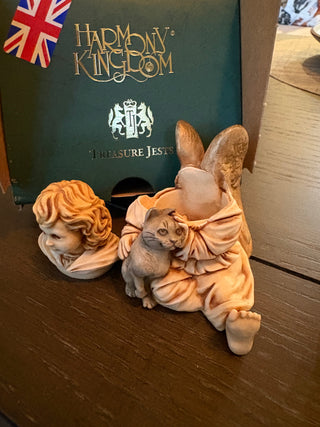 Harmony Kingdom "Adoreé" angel girl trinket box 2.75"