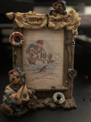 MJ94-Boyds Bears Photo Frame Bailey “Life Is A Daring Adventure