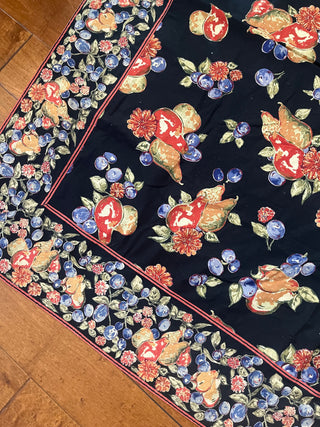 APRIL CORNELL "FALL FRUIT "TABLECLOTH