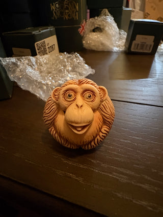 Vtg. Harmony Kingdom Roly Polys "Dizzie" monkey 1.75