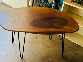 PG-Wood  Coffee Table with Metal Hairpin Legs