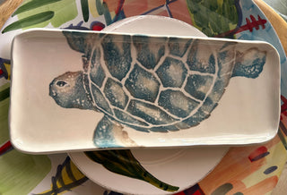 PG-Vietri Ceramic Tortugo Serving  Tray