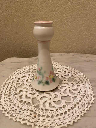 Clouds Folsom '92 floral candleholder pottery