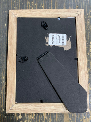 Handmade fabric mosaic picture in frame - Rancho