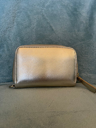 Gold Zip Wrist Wallet