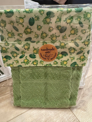Hanging Kitchen Towel - Frogs