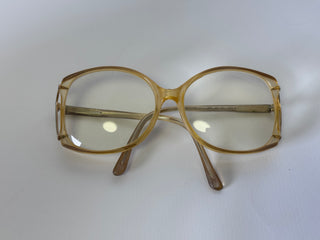 Vintage Tabbi Oversized Eyeglasses Frame, Brown 54-16-130