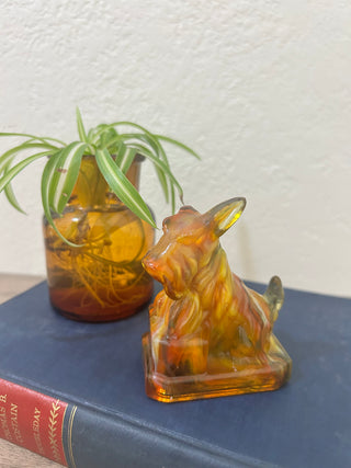 Boyd Crystal Art glass figure The Scottie Dog