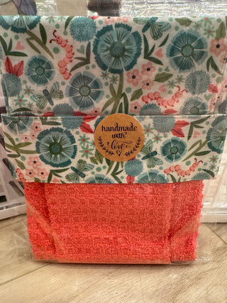 Hanging Kitchen Towel - Flowers & Bugs