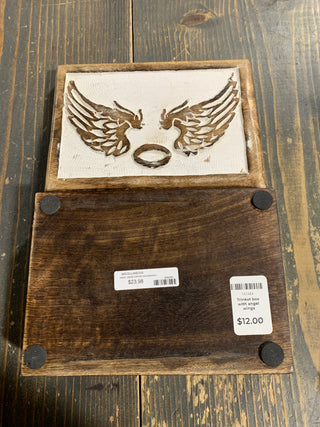 Trinket box with angel wings - Rancho