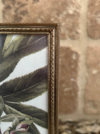 Vintage Gold Bi-Fold Frame with Botanicals