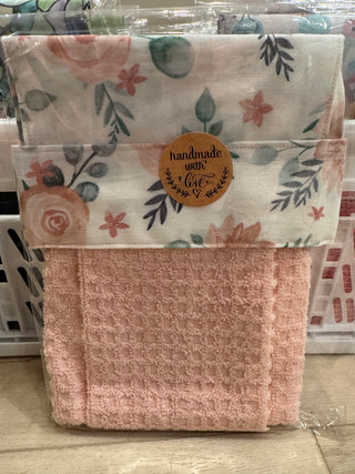 Hanging Kitchen Towel - Pink Rose