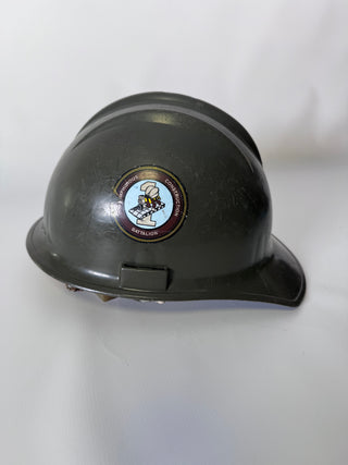 Vintage Bullard Hard Hat, Amphibious Construction Battalion 1 Decal
