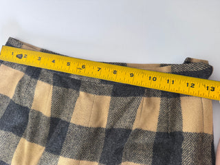 Vintage Pendleton Tan & Charcoal Plaid Wool Trousers