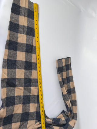 Vintage Pendleton Tan & Charcoal Plaid Wool Trousers