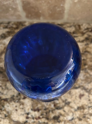Vintage Cobalt Blue Vase, 6.5”