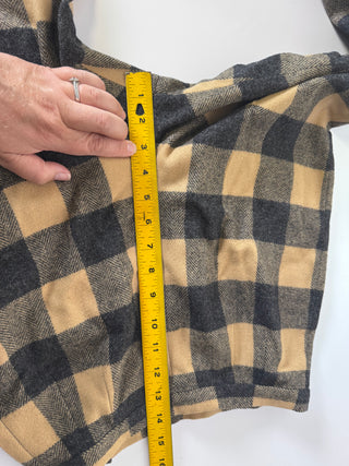 Vintage Pendleton Tan & Charcoal Plaid Wool Trousers