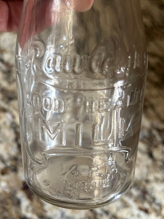 Vintage Milk Bottle, 1/2 Pint