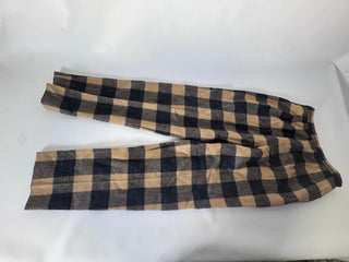 Vintage Pendleton Tan & Charcoal Plaid Wool Trousers