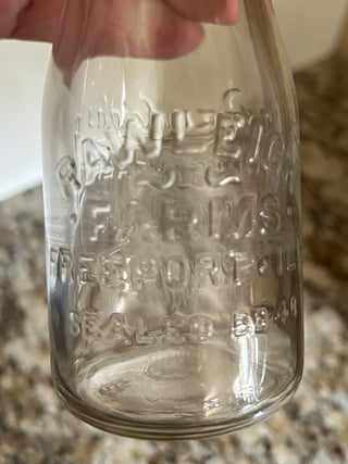 Vintage Milk Bottle, 1/2 Pint