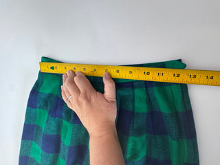 Vintage Pendleton Green & Navy Plaid Wool Trousers