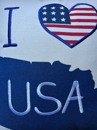 I Love USA Pillow