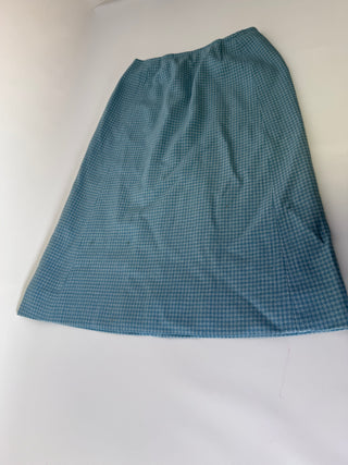 Pendleton Blue Houndstooth Wool A-Line Skirt, Size 10