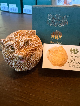 Vtg. Harmony Kingdom Roly Polys - "Brando" the Cairn terrior 1.75