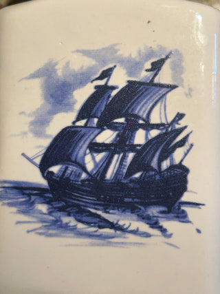 Blue and White S & P Shakers