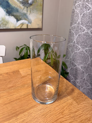 Cylinder Clear Glass Vase
