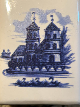 Blue and White S & P Shakers