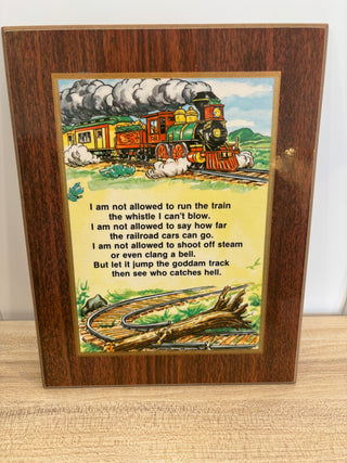 Train Plaque