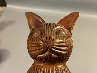 Wood Carved Cat Arthur Court Designs