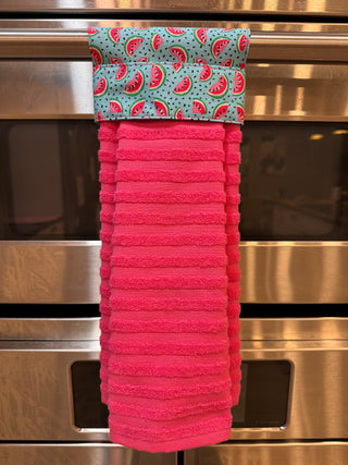 Hanging Kitchen Towel - Watermelon w/ Hot Pink RCD
