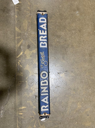 Rainbo bread door push vintage - Rancho