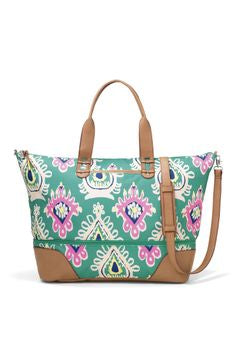 NEW Stella & Dot Getaway IKAT Expandable Tote Bag